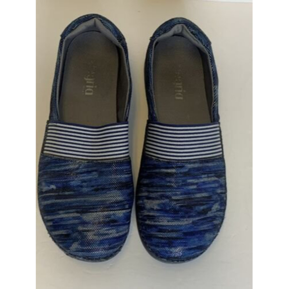 Alegria Womens Clog Shoes US Size  9 GLE 140 Wavy Navy Blue Metallic EU 40 - Picture 2 of 12